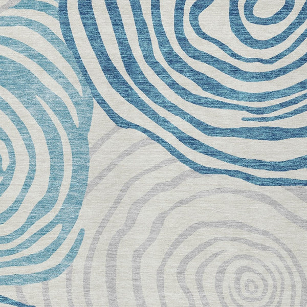 Homeroots 3' Beige Taupe And Green Abstract Washable Area Rug For Indoor And Outdoor High-traffic Spaces 8' X 10' Polyester 585895