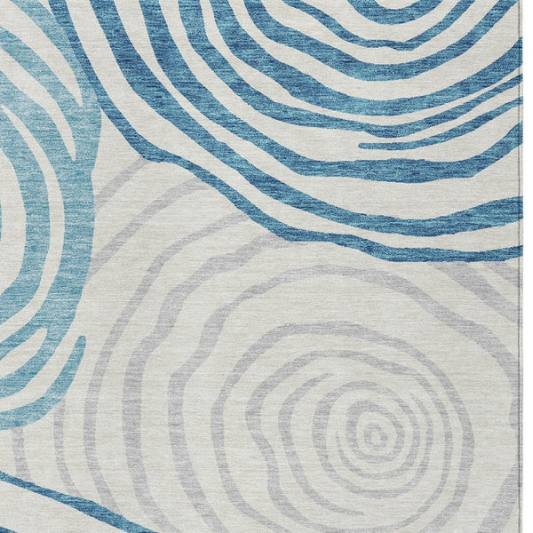 Homeroots 3' Beige Taupe And Green Abstract Washable Area Rug For Indoor And Outdoor High-traffic Spaces 9' X 12' Polyester 585896