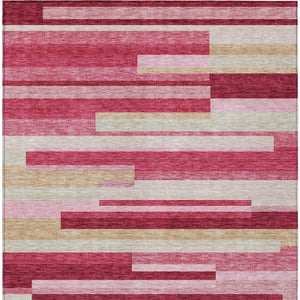 Homeroots 3' Stylish Black Charcoal And Gray Striped Washable Area Rug For Indoor And Outdoor Spaces 8' X 10' Polyester 585919