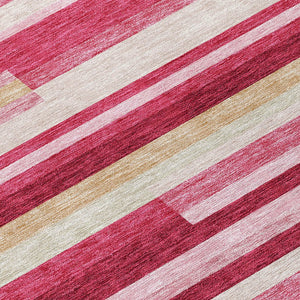 Homeroots 3' Stylish Black Charcoal And Gray Striped Washable Area Rug For Indoor And Outdoor Spaces 8' X 10' Polyester 585919