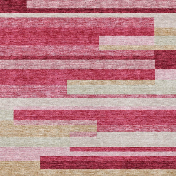 Homeroots 3' Stylish Black Charcoal And Gray Striped Washable Area Rug For Indoor And Outdoor Spaces 9' X 12' Polyester 585920