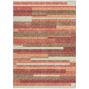 Homeroots 3' Stylish Black Charcoal And Gray Striped Washable Area Rug For Indoor And Outdoor Spaces 5' X 8' Polyester 585941