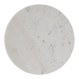 Butler Specialty Newton Round Marble And Mango Wood Side Table – Modern Eclectic Drum Table For Stylish Spaces Brown Mango,Marble,Iron 5859455-butler