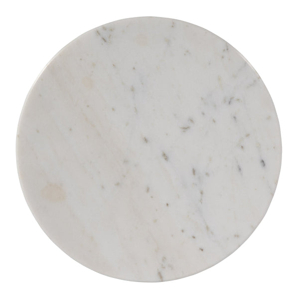 Butler Specialty Newton Round Marble And Mango Wood Side Table – Modern Eclectic Drum Table For Stylish Spaces Brown Mango,Marble,Iron 5859455-butler