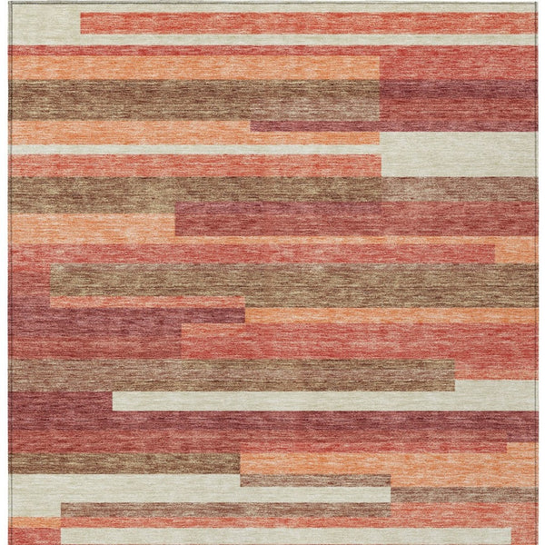 Homeroots 3' Stylish Black Charcoal And Gray Striped Washable Area Rug For Indoor And Outdoor Spaces 10' X 14' Polyester 585945