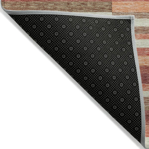 Homeroots 3' Stylish Black Charcoal And Gray Striped Washable Area Rug For Indoor And Outdoor Spaces 10' X 14' Polyester 585945