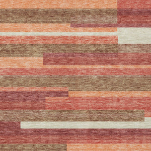 Homeroots 3' Stylish Black Charcoal And Gray Striped Washable Area Rug For Indoor And Outdoor Spaces 10' X 14' Polyester 585945