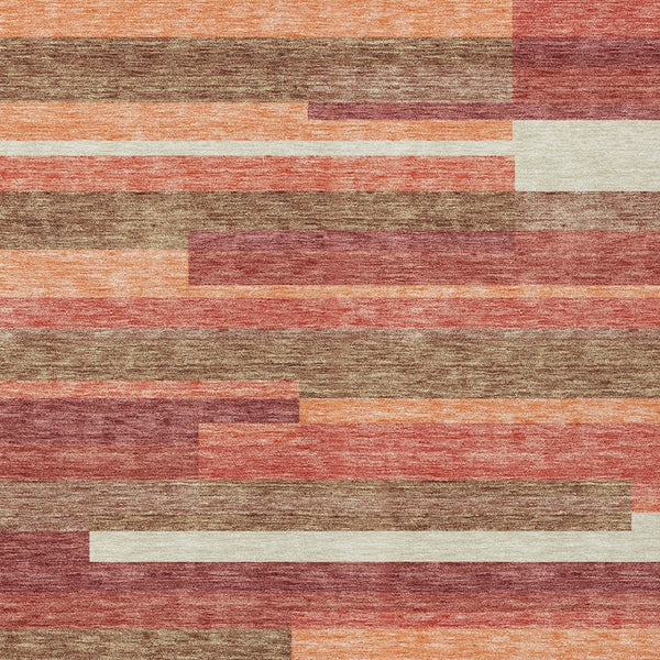 Homeroots 3' Stylish Black Charcoal And Gray Striped Washable Area Rug For Indoor And Outdoor Spaces 10' X 14' Polyester 585945