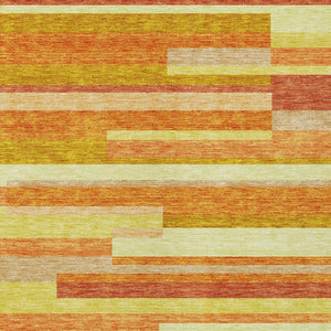 Homeroots 3' Stylish Black Charcoal And Gray Striped Washable Area Rug For Indoor And Outdoor Spaces 5' X 8' Polyester 585959