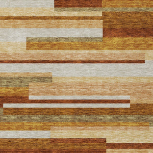 Homeroots 3' Stylish Black Charcoal And Gray Striped Washable Area Rug For Indoor And Outdoor Spaces 8' X 10' Polyester 585967