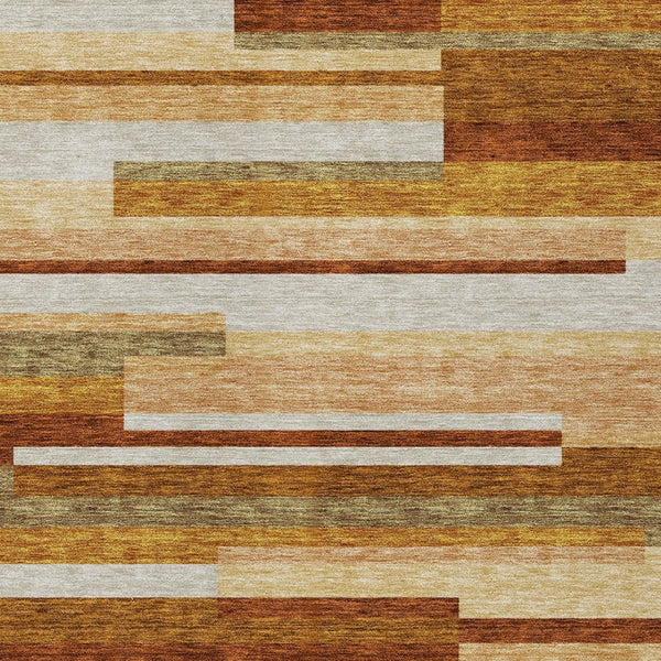 Homeroots 3' Stylish Black Charcoal And Gray Striped Washable Area Rug For Indoor And Outdoor Spaces 8' X 10' Polyester 585967