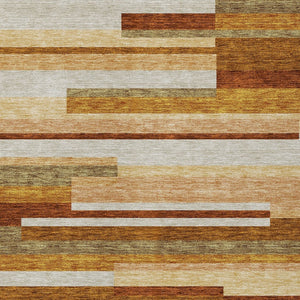 Homeroots 3' Stylish Black Charcoal And Gray Striped Washable Area Rug For Indoor And Outdoor Spaces 10' X 14' Polyester 585969