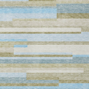 Homeroots 3' Stylish Black Charcoal And Gray Striped Washable Area Rug For Indoor And Outdoor Spaces 10' X 14' Polyester 585975