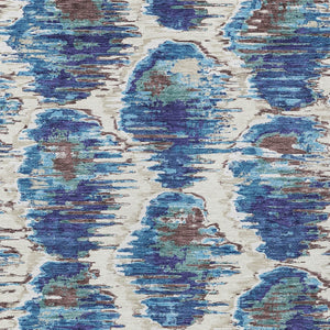 Homeroots 3' Black Charcoal And Silver Abstract Washable Area Rug For Indoor And Outdoor Spaces, Stylish Design 8' X 10' Polyester 585997