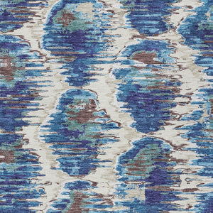 Homeroots 3' Black Charcoal And Silver Abstract Washable Area Rug For Indoor And Outdoor Spaces, Stylish Design 10' X 14' Polyester 585999