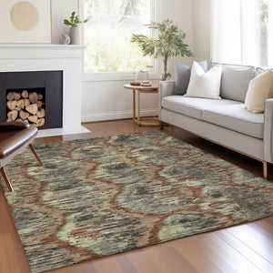 Homeroots 3' Black Charcoal And Silver Abstract Washable Area Rug For Indoor And Outdoor Spaces, Stylish Design 3' X 5' Polyester 586006