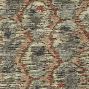 Homeroots 3' Black Charcoal And Silver Abstract Washable Area Rug For Indoor And Outdoor Spaces, Stylish Design 5' X 8' Polyester 586007