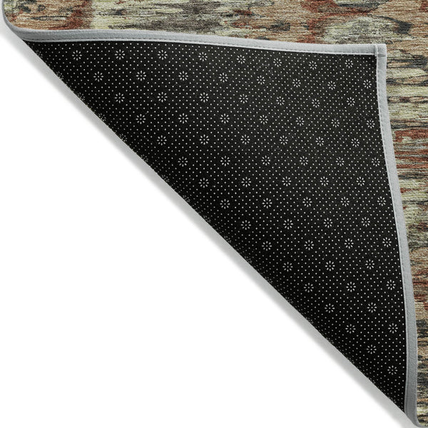 Homeroots 3' Black Charcoal And Silver Abstract Washable Area Rug For Indoor And Outdoor Spaces, Stylish Design 9' X 12' Polyester 586010