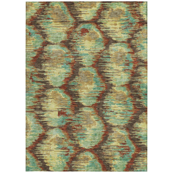 Homeroots 3' Black Charcoal And Silver Abstract Washable Area Rug For Indoor And Outdoor Spaces, Stylish Design 3' X 5' Polyester 586012