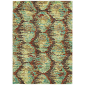 Homeroots 3' Black Charcoal And Silver Abstract Washable Area Rug For Indoor And Outdoor Spaces, Stylish Design 5' X 8' Polyester 586013