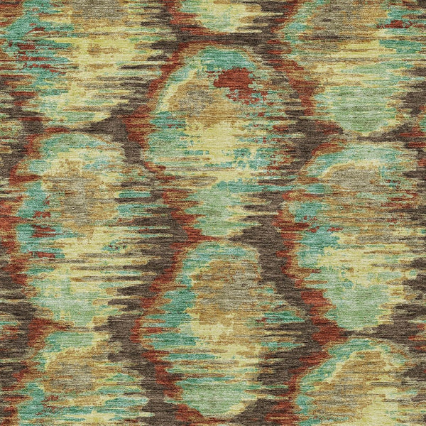 Homeroots 3' Black Charcoal And Silver Abstract Washable Area Rug For Indoor And Outdoor Spaces, Stylish Design 8' X 10' Polyester 586015