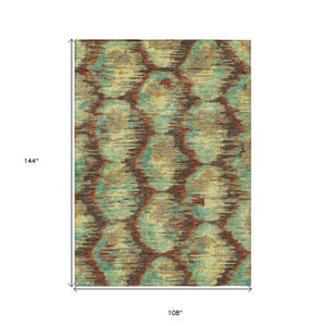 Homeroots 3' Black Charcoal And Silver Abstract Washable Area Rug For Indoor And Outdoor Spaces, Stylish Design 9' X 12' Polyester 586016