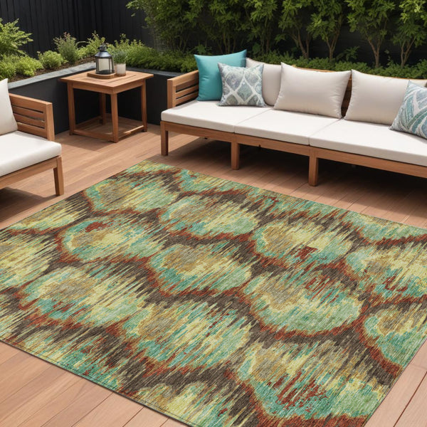 Homeroots 3' Black Charcoal And Silver Abstract Washable Area Rug For Indoor And Outdoor Spaces, Stylish Design 9' X 12' Polyester 586016