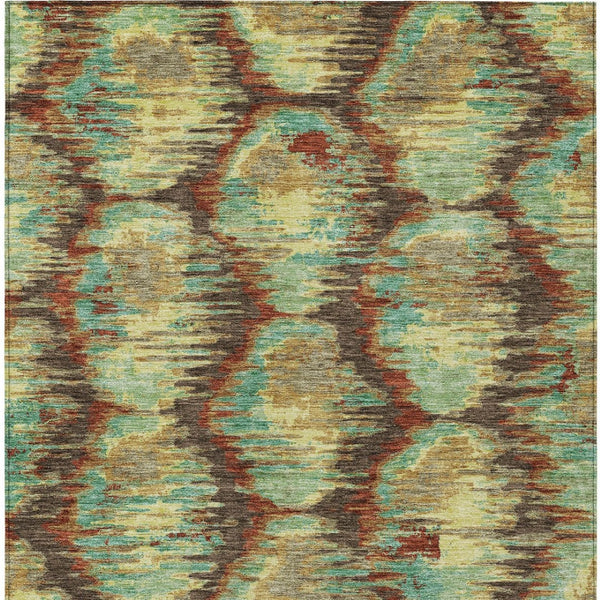 Homeroots 3' Black Charcoal And Silver Abstract Washable Area Rug For Indoor And Outdoor Spaces, Stylish Design 10' X 14' Polyester 586017