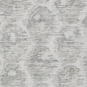 Homeroots 3' Black Charcoal And Silver Abstract Washable Area Rug For Indoor And Outdoor Spaces, Stylish Design 5' X 8' Polyester 586025