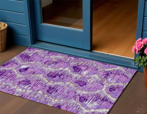 Homeroots 3' Black Charcoal And Silver Abstract Washable Area Rug For Indoor And Outdoor Spaces, Stylish Design 3' X 5' Polyester 586030