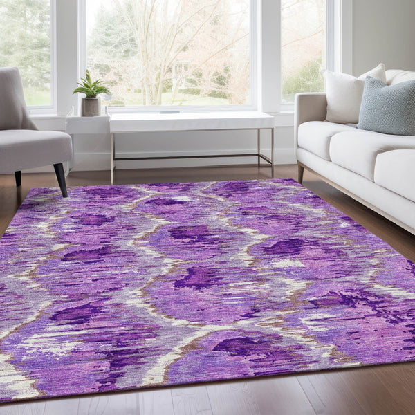 Homeroots 3' Black Charcoal And Silver Abstract Washable Area Rug For Indoor And Outdoor Spaces, Stylish Design 3' X 5' Polyester 586030