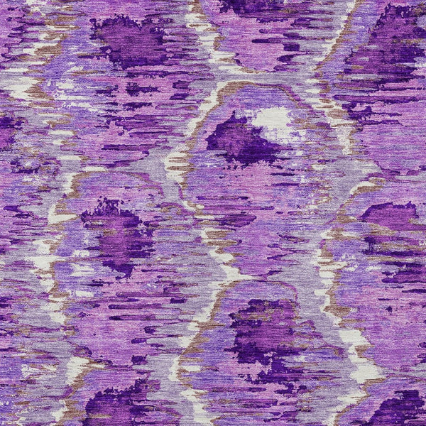 Homeroots 3' Black Charcoal And Silver Abstract Washable Area Rug For Indoor And Outdoor Spaces, Stylish Design 5' X 8' Polyester 586031