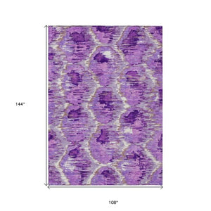 Homeroots 3' Black Charcoal And Silver Abstract Washable Area Rug For Indoor And Outdoor Spaces, Stylish Design 9' X 12' Polyester 586034