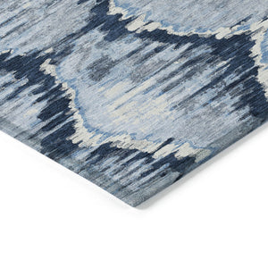 Homeroots 3' Black Charcoal And Silver Abstract Washable Area Rug For Indoor And Outdoor Spaces, Stylish Design 10' X 14' Polyester 586041