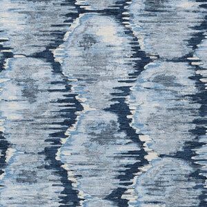 Homeroots 3' Black Charcoal And Silver Abstract Washable Area Rug For Indoor And Outdoor Spaces, Stylish Design 10' X 14' Polyester 586041