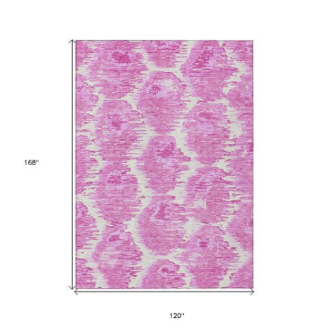 Homeroots 3' Black Charcoal And Silver Abstract Washable Area Rug For Indoor And Outdoor Spaces, Stylish Design 10' X 14' Polyester 586047