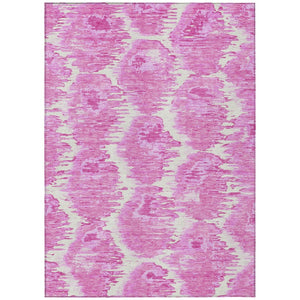 HomeRoots 5' Abstract Pink Blush and Mauve Washable Area Rug for Indoor and Outdoor Spaces, Easy Care & Stylish 10' X 14' 586047