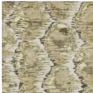 Homeroots 3' Black Charcoal And Silver Abstract Washable Area Rug For Indoor And Outdoor Spaces, Stylish Design 3' X 5' Polyester 586048