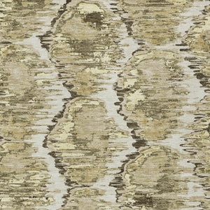 Homeroots 3' Black Charcoal And Silver Abstract Washable Area Rug For Indoor And Outdoor Spaces, Stylish Design 5' X 8' Polyester 586049