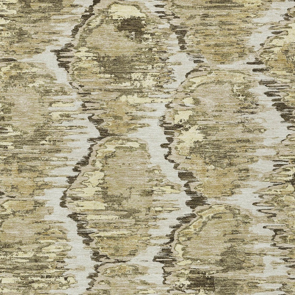 Homeroots 3' Black Charcoal And Silver Abstract Washable Area Rug For Indoor And Outdoor Spaces, Stylish Design 5' X 8' Polyester 586049