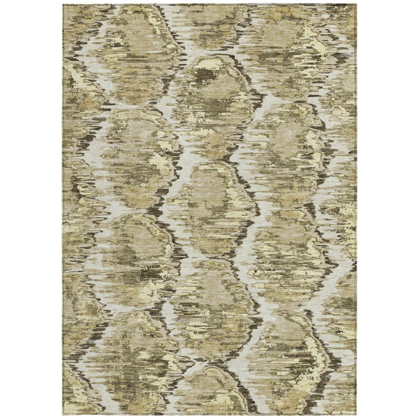 Homeroots 3' Black Charcoal And Silver Abstract Washable Area Rug For Indoor And Outdoor Spaces, Stylish Design 8' X 10' Polyester 586051