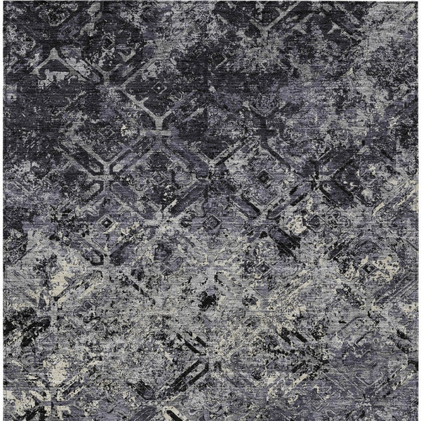 Homeroots 3' Beige Brown Copper Geometric Washable Indoor Outdoor Area Rug For Versatile Home Decor Solutions 9' X 12' Polyester 586064