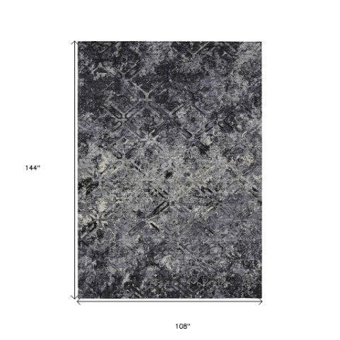 Homeroots 3' Beige Brown Copper Geometric Washable Indoor Outdoor Area Rug For Versatile Home Decor Solutions 9' X 12' Polyester 586064