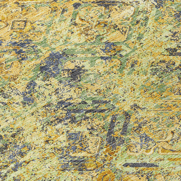 Homeroots 3' Beige Brown Copper Geometric Washable Indoor Outdoor Area Rug For Versatile Home Decor Solutions 8' Round Polyester 586080