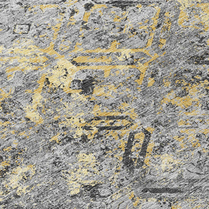 Homeroots 3' Beige Brown Copper Geometric Washable Indoor Outdoor Area Rug For Versatile Home Decor Solutions 3' X 5' Polyester 586084