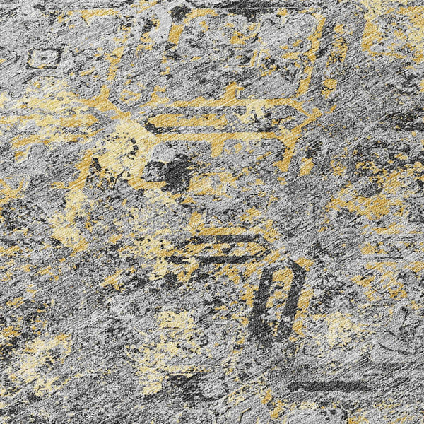 Homeroots 3' Beige Brown Copper Geometric Washable Indoor Outdoor Area Rug For Versatile Home Decor Solutions 3' X 5' Polyester 586084