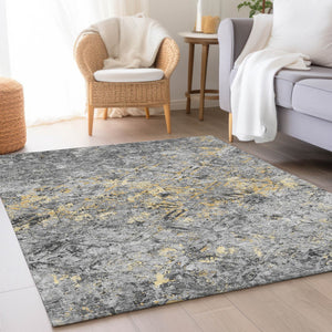 Homeroots 3' Beige Brown Copper Geometric Washable Indoor Outdoor Area Rug For Versatile Home Decor Solutions 8' X 10' Polyester 586087