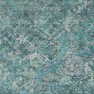 Homeroots 3' Beige Brown Copper Geometric Washable Indoor Outdoor Area Rug For Versatile Home Decor Solutions 3' X 5' Polyester 586096