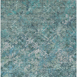 Homeroots 3' Beige Brown Copper Geometric Washable Indoor Outdoor Area Rug For Versatile Home Decor Solutions 5' X 8' Polyester 586097