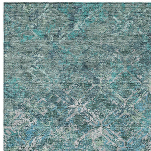 Homeroots 3' Beige Brown Copper Geometric Washable Indoor Outdoor Area Rug For Versatile Home Decor Solutions 5' X 8' Polyester 586097